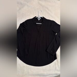 Express Portofino Sheer Black Button-Up Shirt - excellent condition
